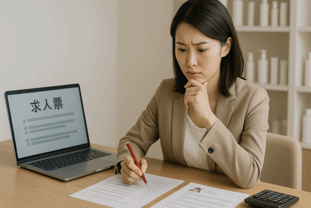 自社エステサロンの求人サイト掲載に悩んでいる女性経営者