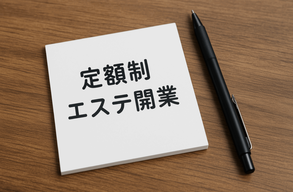 定額制エステ開業